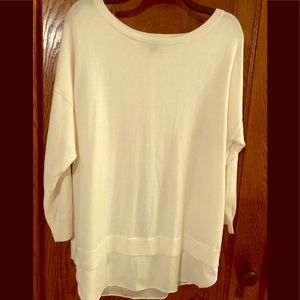 Fine gauge sweater 2for with back detail!